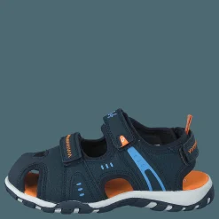 Leaf Runn Navy/orange Blå Discount