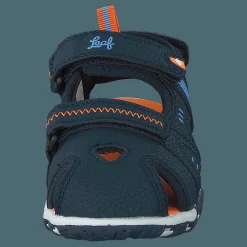 Leaf Runn Navy/orange Blå Discount