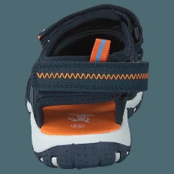 Leaf Runn Navy/orange Blå Discount