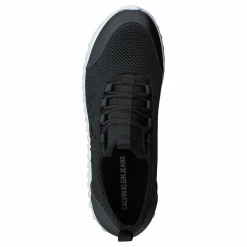 Calvin Klein Runner Sneaker Laceup Mesh Black Svart Discount