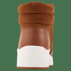 Lauren Ralph Lauren Rylee Suede & Leather High-Top Sneaker Whiskey/Deep Saddle Tan Brun Sale