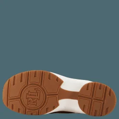Lauren Ralph Lauren Rylee Suede & Leather High-Top Sneaker Whiskey/Deep Saddle Tan Brun Sale