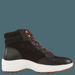 Lauren Ralph Lauren Rylee Suede & Leather High-Top Sneaker Black/Black Svart Discount