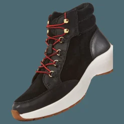 Lauren Ralph Lauren Rylee Suede & Leather High-Top Sneaker Black/Black Svart Discount