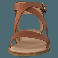 Angulus Sandal With Buckle Tan Brun Hot