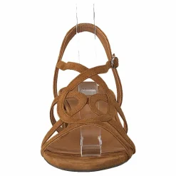 Billi Bi Sandals Cognac Suede Brun Clearance