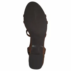 Billi Bi Sandals Cognac Suede Brun Clearance