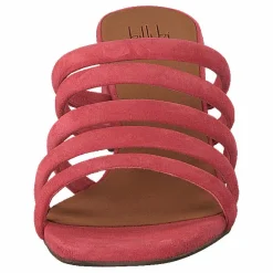 Billi Bi Sandals Dark Pink Suede Röd och Rosa Hot