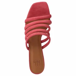 Billi Bi Sandals Dark Pink Suede Röd och Rosa Hot