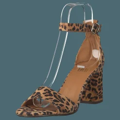 Billi Bi Sandals Leopardo Suede Brun Clearance