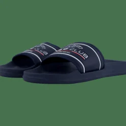 St Vincent Polo Club Savannah Bath Slipper M Navy grey Discount