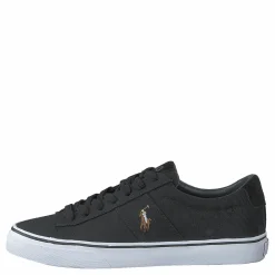 Polo Ralph Lauren Sayer Canvas Sneaker Black Svart Best