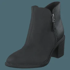 Clarks Scene Zip Black Combi Svart New