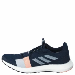 adidas Senseboost Go Shoes Collegiate Navy / Cloud White / Glow Pink Blå Clearance