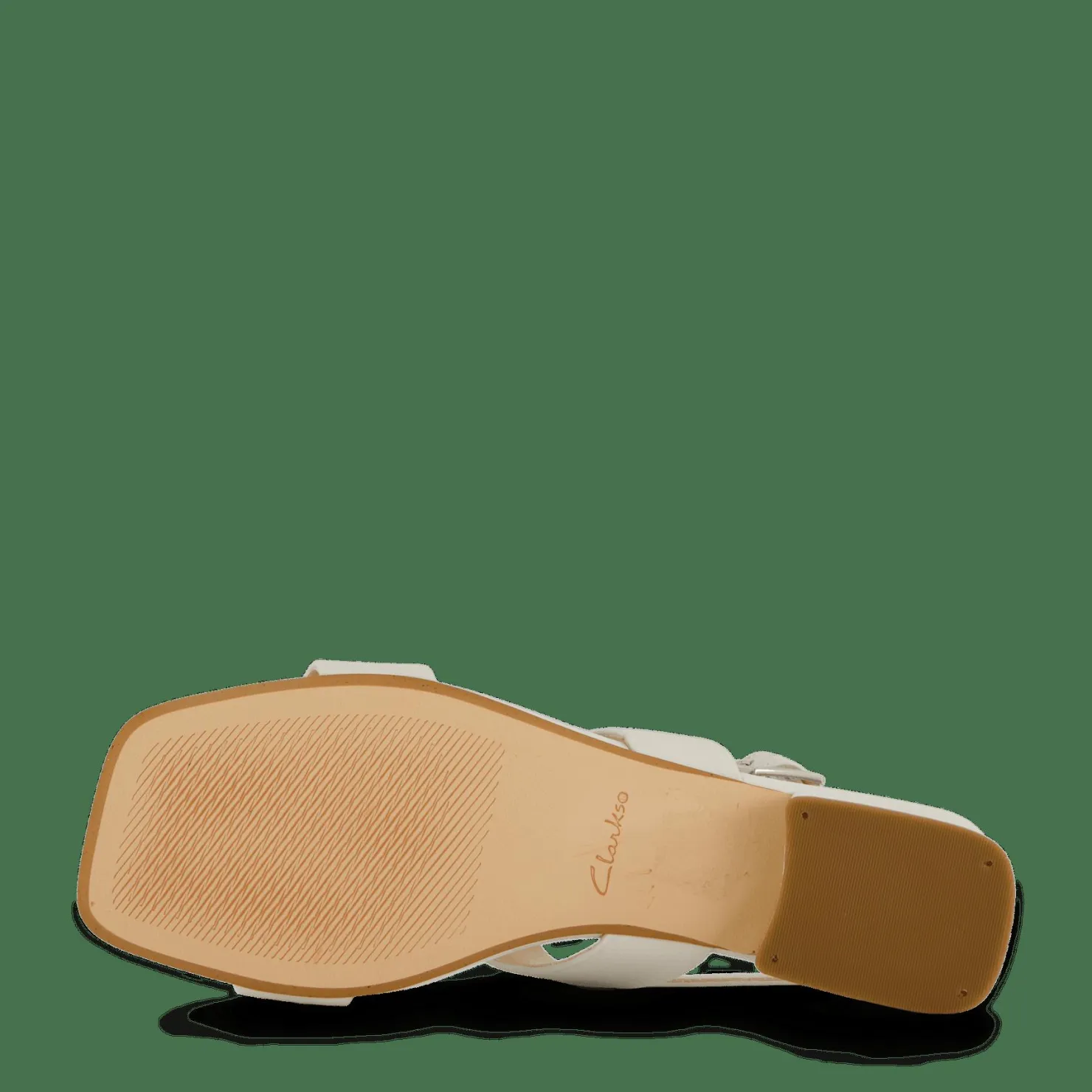 Clarks Seren25 Strap White Leather Vit Sale
