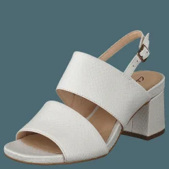 Clarks Sheer55 Sling White Snake Vit Discount