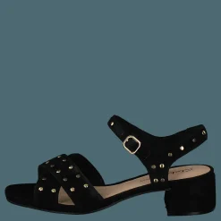 Clarks Sheer35 Strap Black Suede Studded Svart Clearance