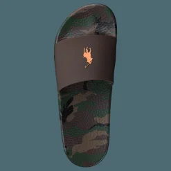Polo Ralph Lauren Signature Pony Camo Slide Surplus Camo Brun Hot