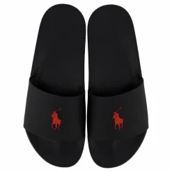 Polo Ralph Lauren Signature Pony Slide Black / Red PP Svart Online