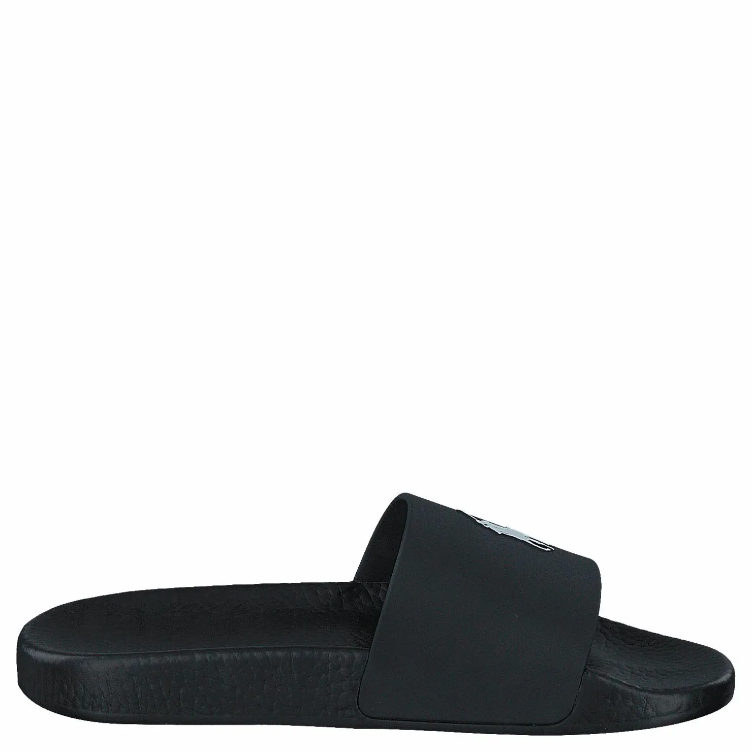 Polo Ralph Lauren Signature Pony Slide Black / White PP Svart Clearance