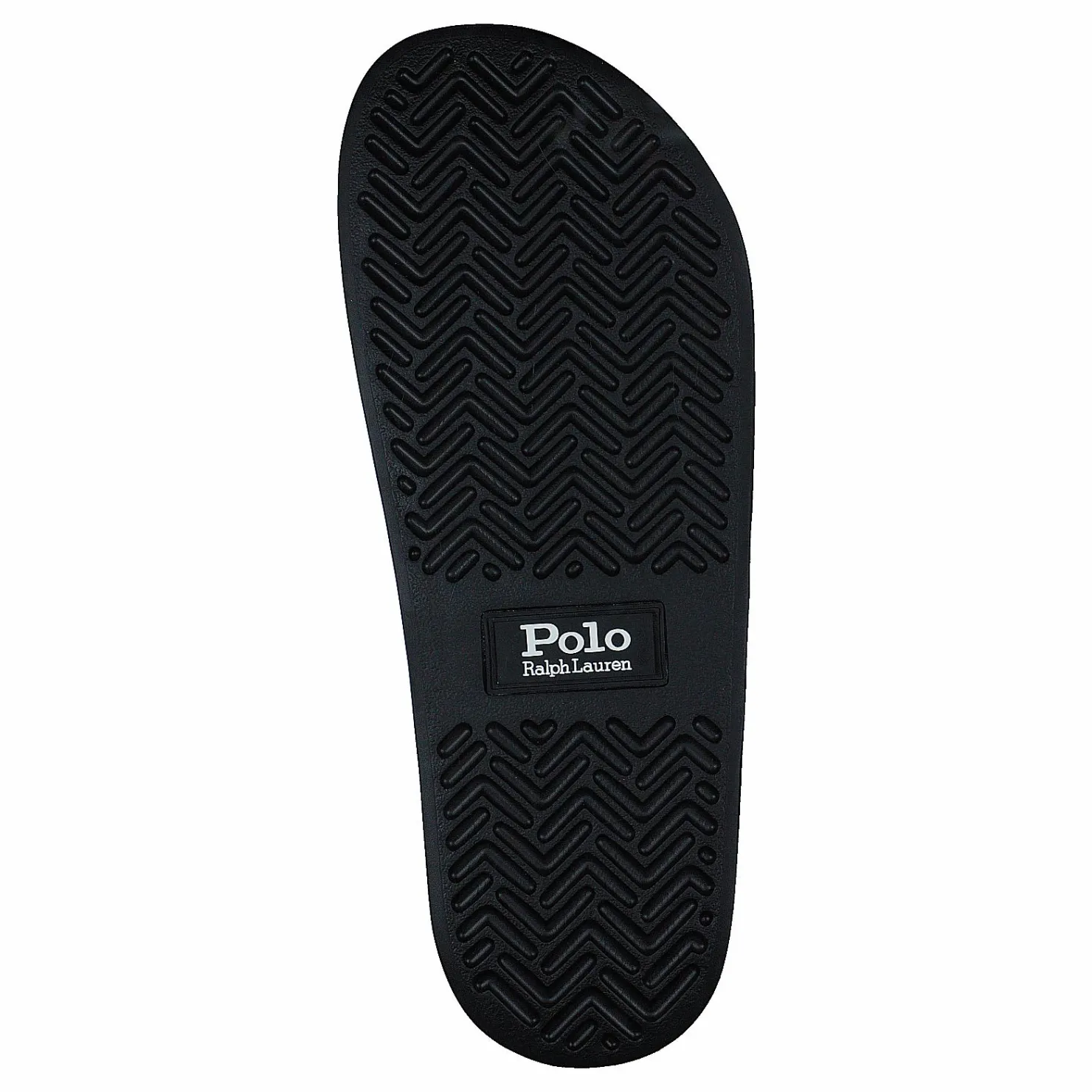 Polo Ralph Lauren Signature Pony Slide Black / White PP Svart Clearance