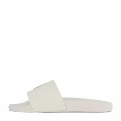 Polo Ralph Lauren Signature Pony Slide Deckwash White / Navy PP Vit Outlet