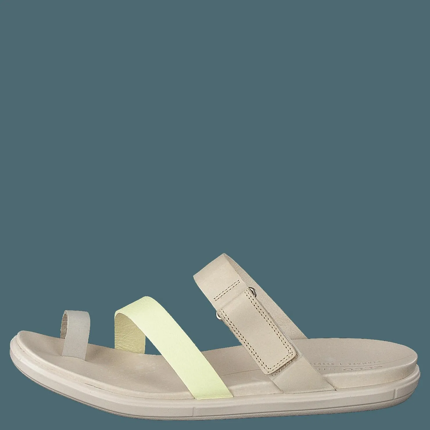 ECCO Simpil Sandal Gravel/sherbet/limestone Beige New