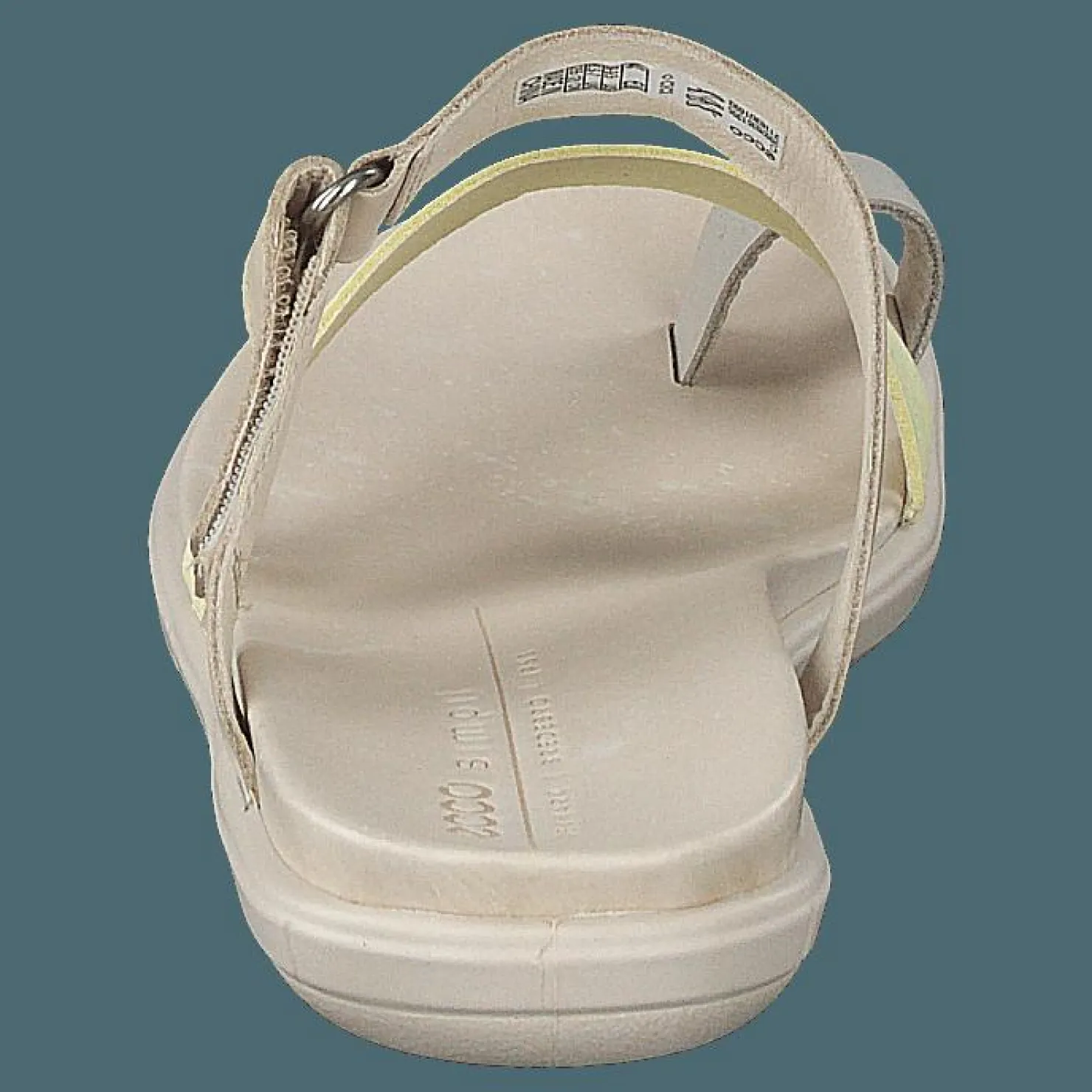 ECCO Simpil Sandal Gravel/sherbet/limestone Beige New
