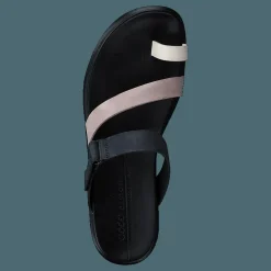 ECCO Simpil Sandal Limestone/woodrose/black Svart Clearance