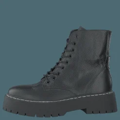 Steve Madden Skylar Black Leather Svart Outlet
