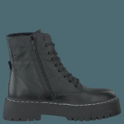 Steve Madden Skylar Black Leather Svart Outlet