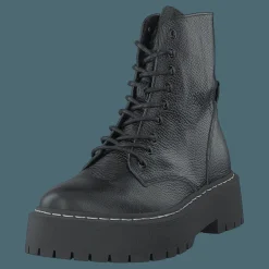 Steve Madden Skylar Black Leather Svart Outlet