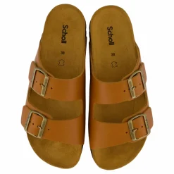 Scholl Iconic Sl Josephine Leather Cognac Cognac Brun