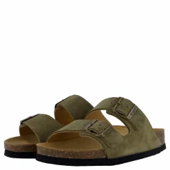 Scholl Iconic Sl Josephine Suede Khaki Brun Outlet