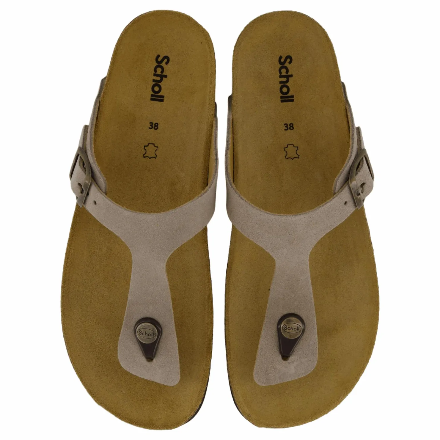 Scholl Iconic Sl Nicole Suede Dark Beige Brun Clearance