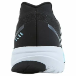 adidas SL20 Shoes Core Black / Silver Metallic / Clear Aqua Svart New
