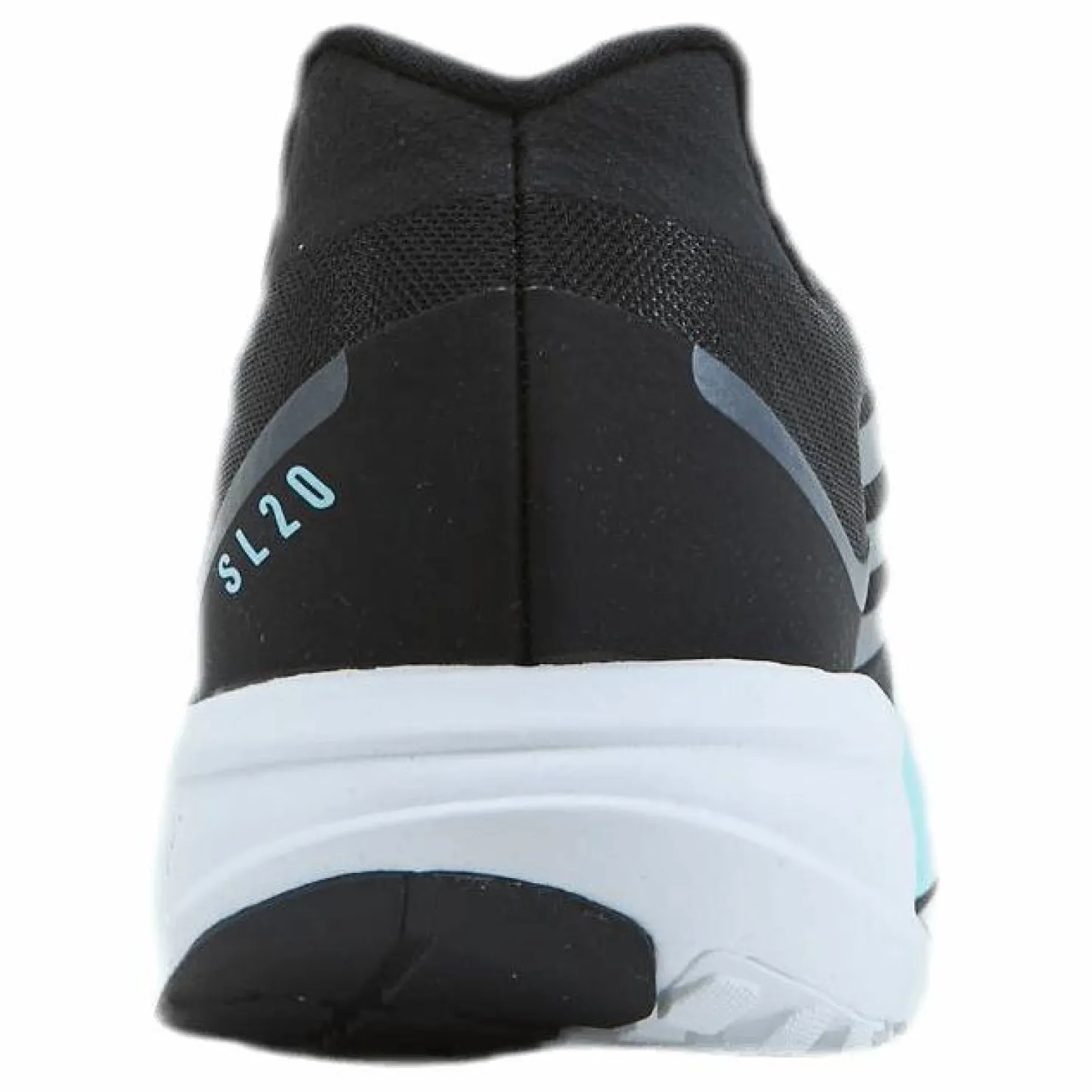adidas SL20 Shoes Core Black / Silver Metallic / Clear Aqua Svart New
