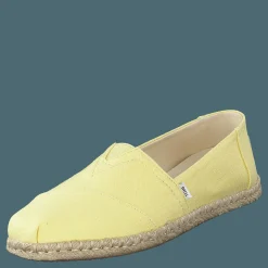 Toms Slubby Woven Rope Sole Banana Yellow Gul Online