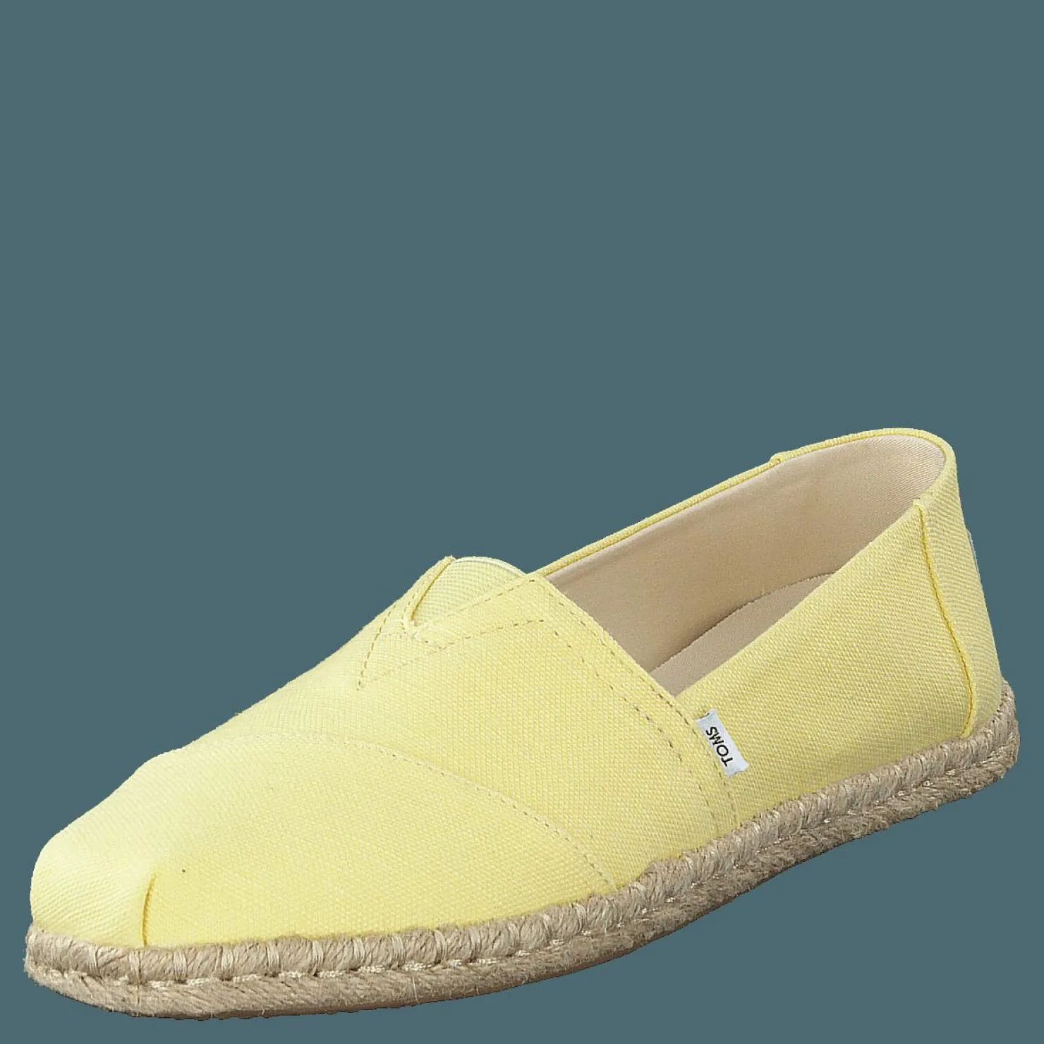 Toms Slubby Woven Rope Sole Banana Yellow Gul Online