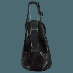 NA-KD Snake Squared Pumps Brown Reptile Grå och Brun Discount