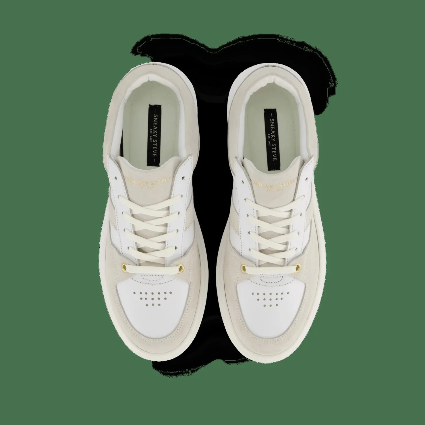 Sneaky Steve Away Leather Shoe Vit Discount