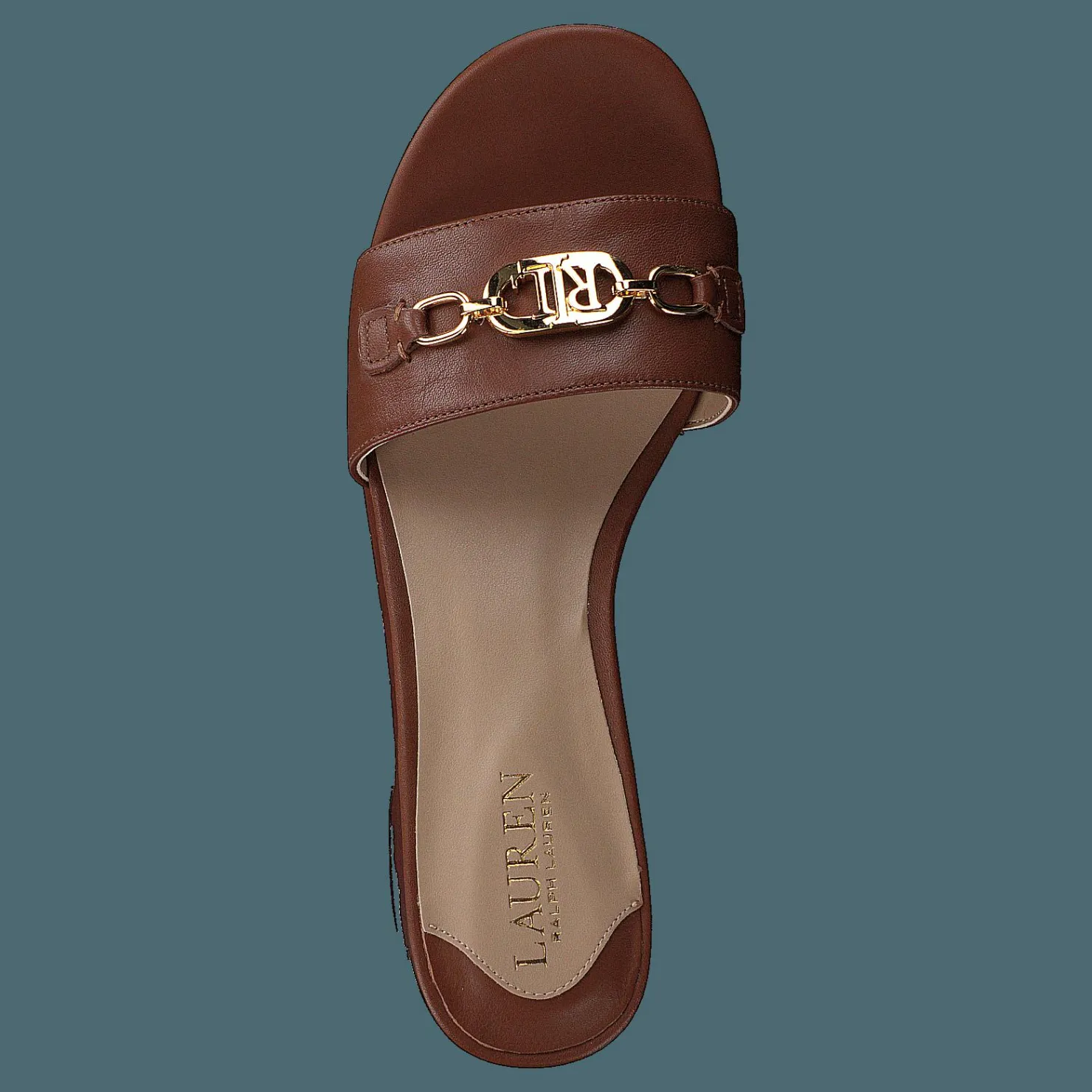 Lauren Ralph Lauren Soft Nappa-roxanne-sn-fsa Deep Saddle Tan Brun Hot