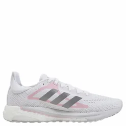 adidas SolarGlide Shoes Cloud White / Silver Metallic / Fresh Candy Vit Outlet