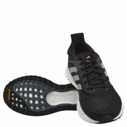 adidas SolarGlide Shoes Core Black / Blue Oxide / Dash Grey Svart New