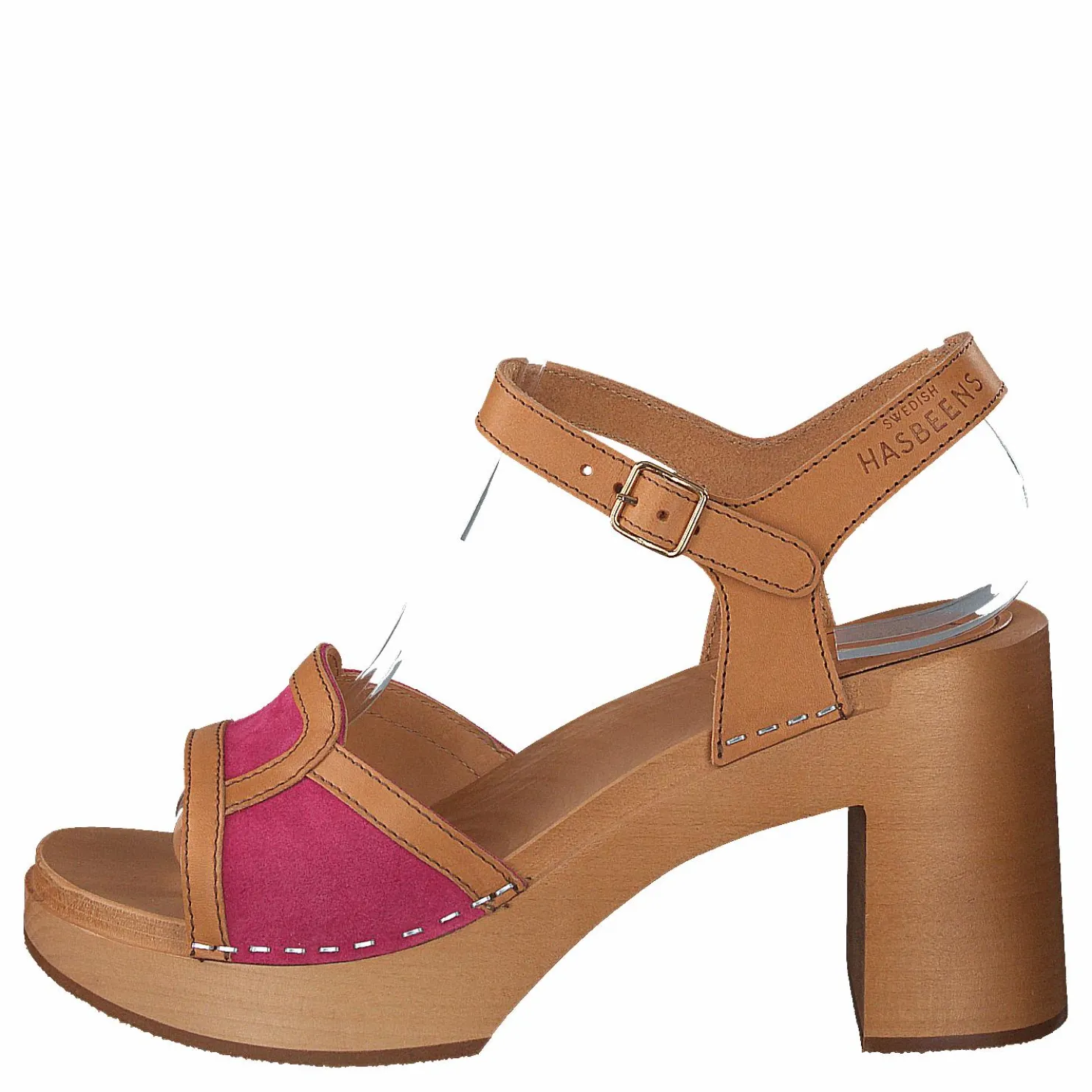Swedish Hasbeens Sophisticated Sandal Bouganville/suede Brun Outlet