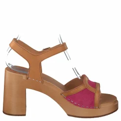Swedish Hasbeens Sophisticated Sandal Bouganville/suede Brun Outlet