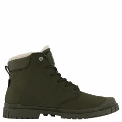 Palladium Sp20 Cuff Lth Wp Wl Olive Night Svart Best