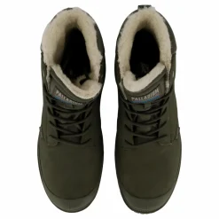 Palladium Sp20 Cuff Lth Wp Wl Olive Night Svart Best