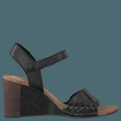 Clarks Spiced Poppy Black Leather Svart Clearance