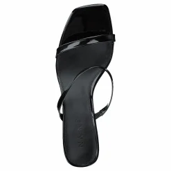 NA-KD Squared Two Strap Sandals Black Svart Outlet
